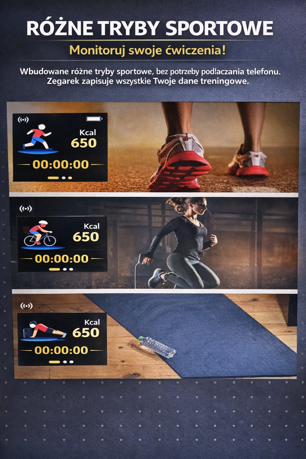 Smartwatch Sportowy Bluetooth
