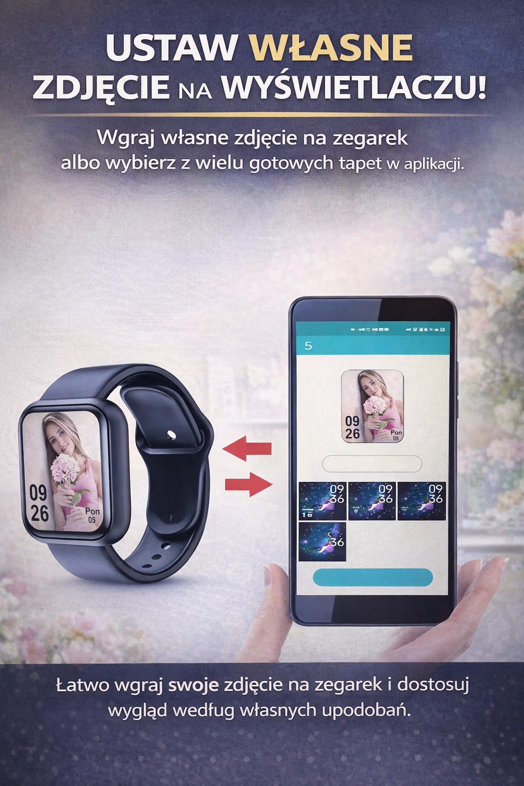 Smartwatch Sportowy Bluetooth