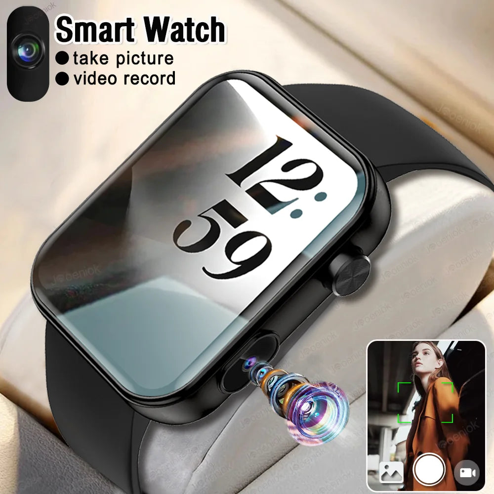 Smartwatch z Kamerą – Rozmowy Bluetooth, Monitor Zdrowia, 1.91” IPS