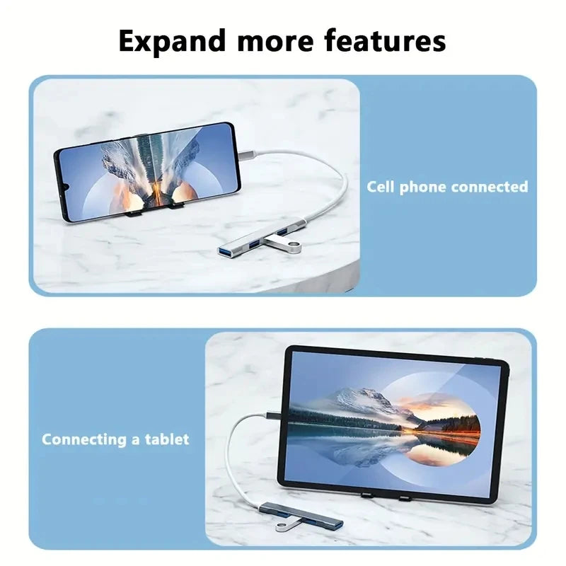 HUB USB-C 4 PORTY