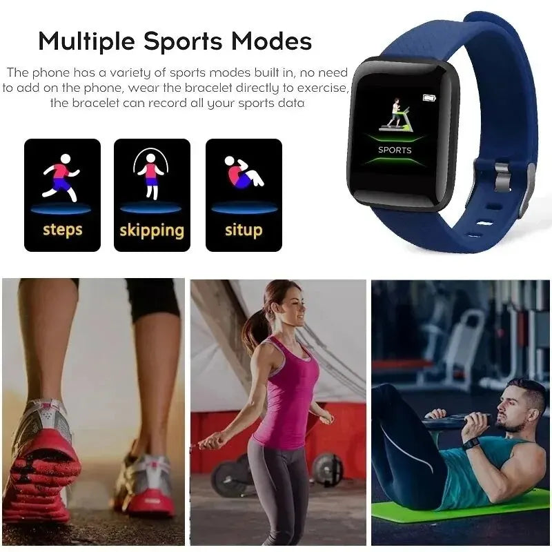 Smartwatch dla dzieci Sport Fitness 2024 – Inteligentny zegarek z krokomierzem, grami i alarmem dla chłopców i dziewczynek