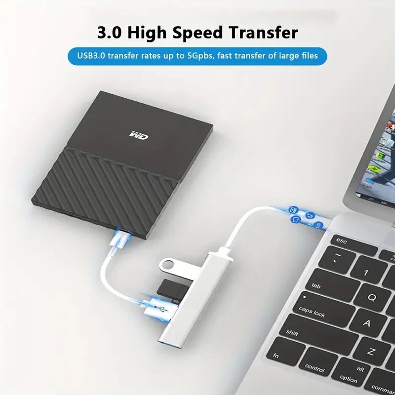 HUB USB-C 4 PORTY