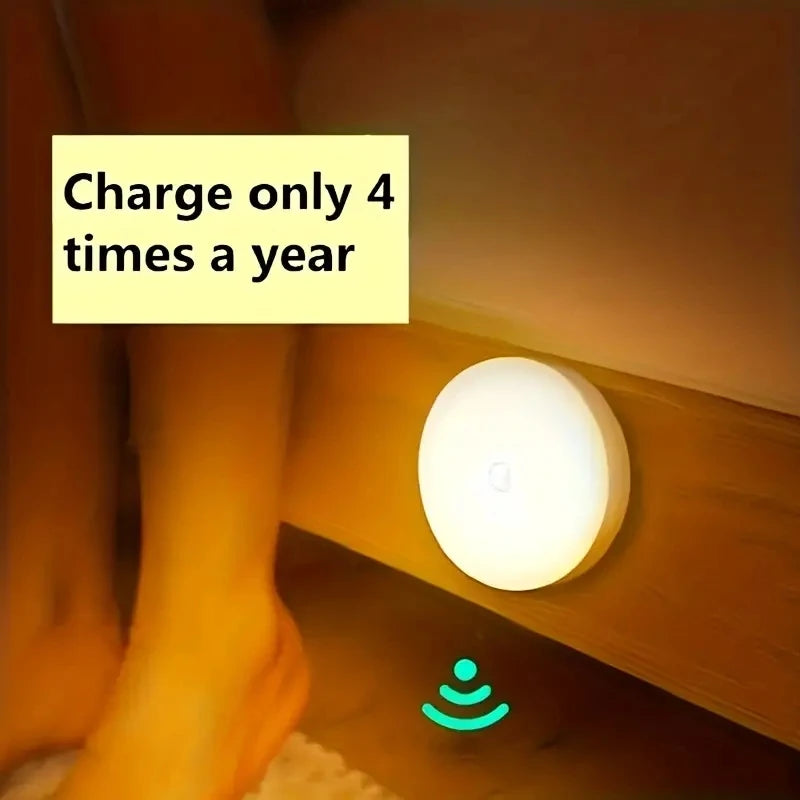 Lampka nocna LED z czujnikiem ruchu – bezprzewodowa (USB)