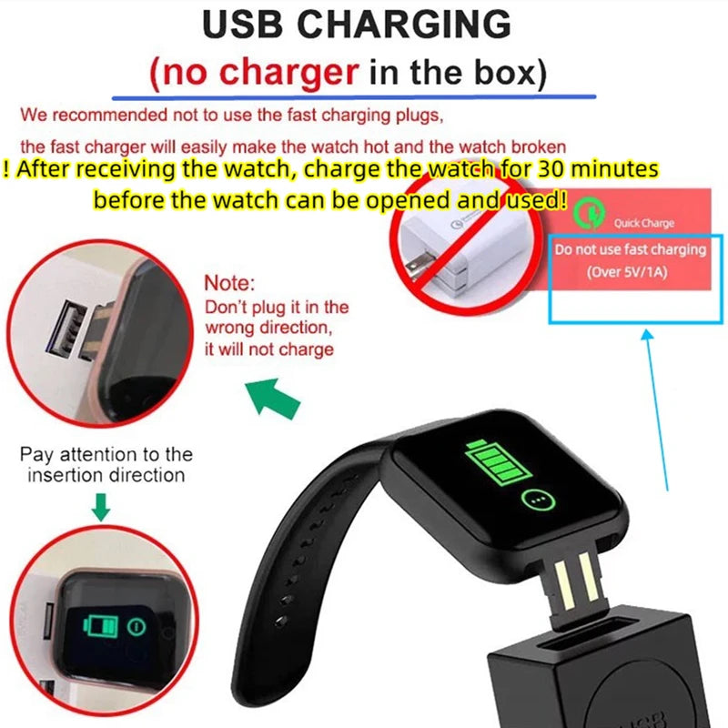 Smartwatch Prosty zegarek fitness