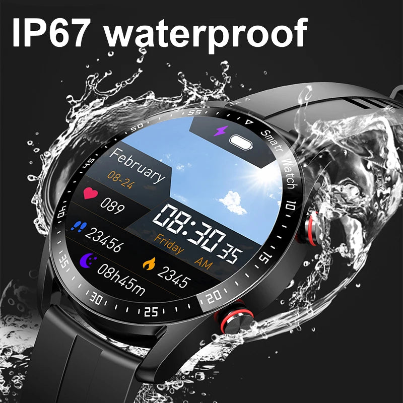 SMARTWATCH OKRĄGŁY STALOWY ROZMOWY