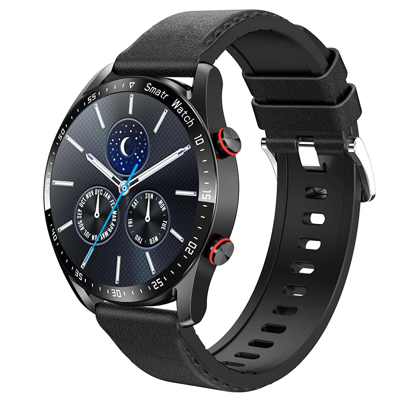 SMARTWATCH OKRĄGŁY STALOWY ROZMOWY