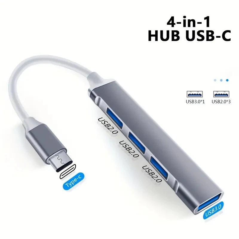 HUB USB-C 4 PORTY