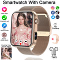 Smartwatch z Kamerą – Rozmowy Bluetooth, Monitor Zdrowia, 1.91” IPS