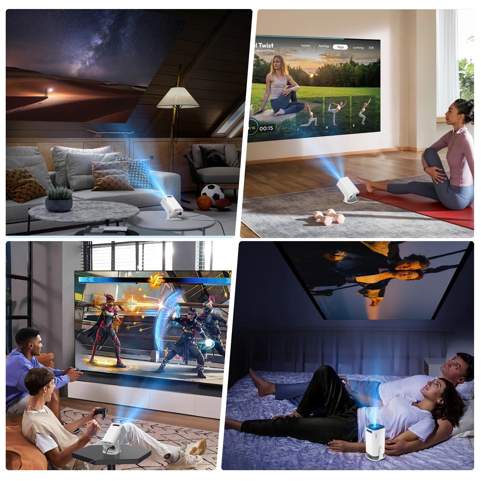 PROJEKTOR LED+ ANDROID + KINO DOMOWE